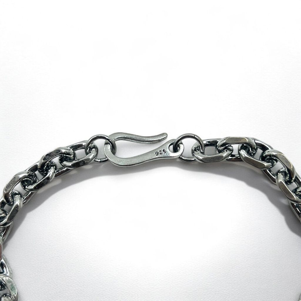 【驚きの値段で】 Vintage Silver Chain Bracelet 喜平 シルバー チェーン フック アクセサリー