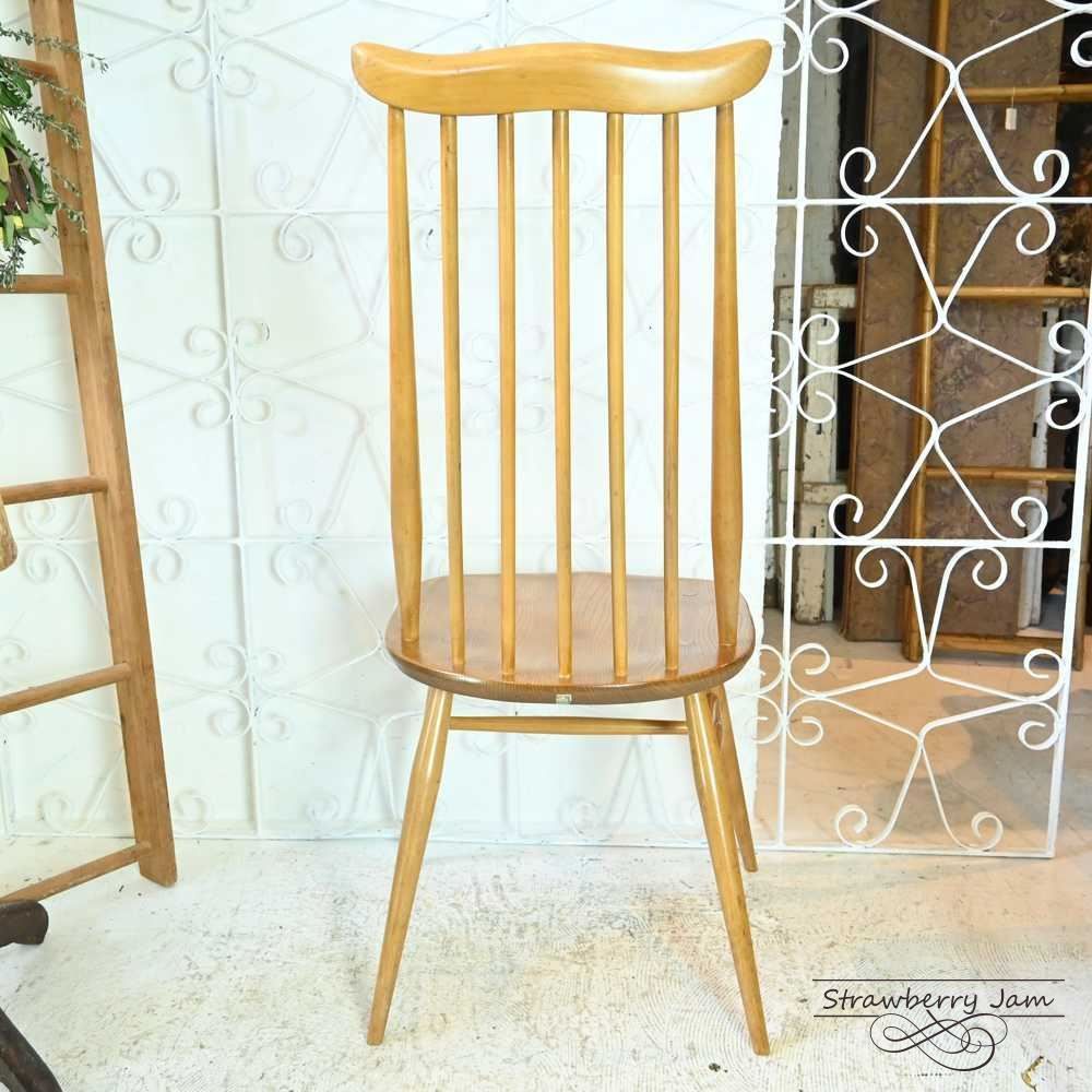 L3705-235-3 英国ヴィンテージ ERCOL アーコールチェア ゴールド
