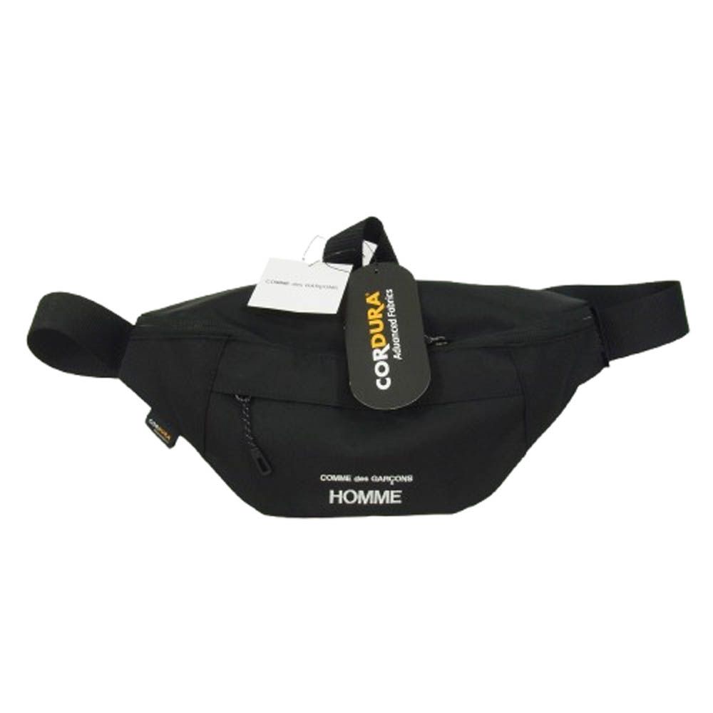 COMME des GARCONS HOMME コムデギャルソンオム HP-K291-051-1-1 WAIST BAG ロゴ刺繍 ウエスト バッグ ポーチ ブラック系 新古品 ♥