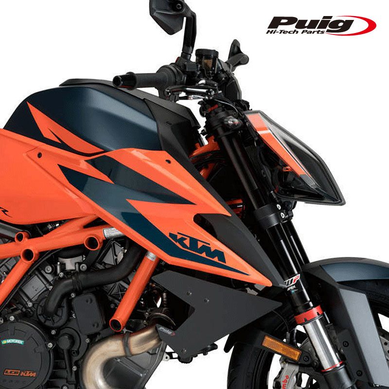 Puig 20462N SIDE SPOILER WINGLET [BLACK] 1290 SUPERDUKE R (20-23)/1290 SUPERDUKE R EVO (22-23) プーチ カウル サイドスポイラー ウイングレット