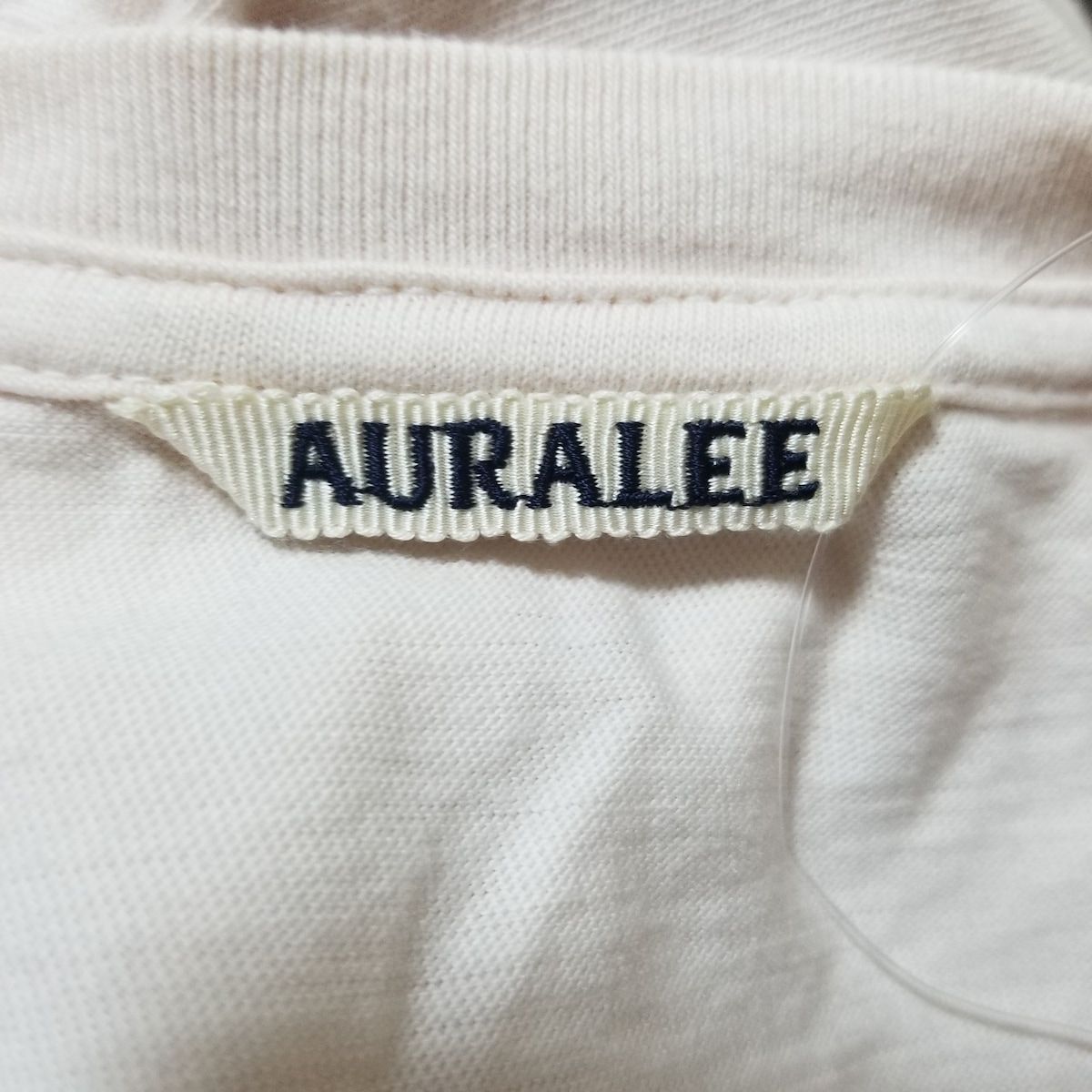 AURALEE(オーラリー) 半袖Tシャツ サイズ1 S レディース美品  - ライトピンク クルーネック