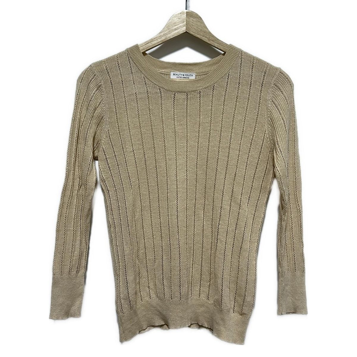 BEAUTY-YOUTH UNITEDARROWS ビューティアンドユース ユナイテッドアローズ 長袖セーター レディース - ベージュ クルーネック