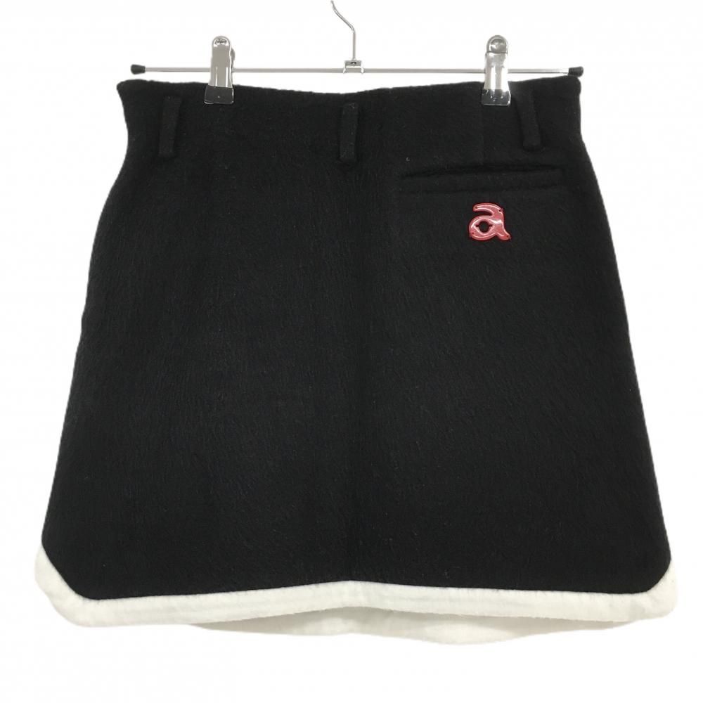 アルチビオ 中綿スカート ベージュ×黒 前面中綿 背面シャギー素材 レディース 38 M ゴルフウェア archivio