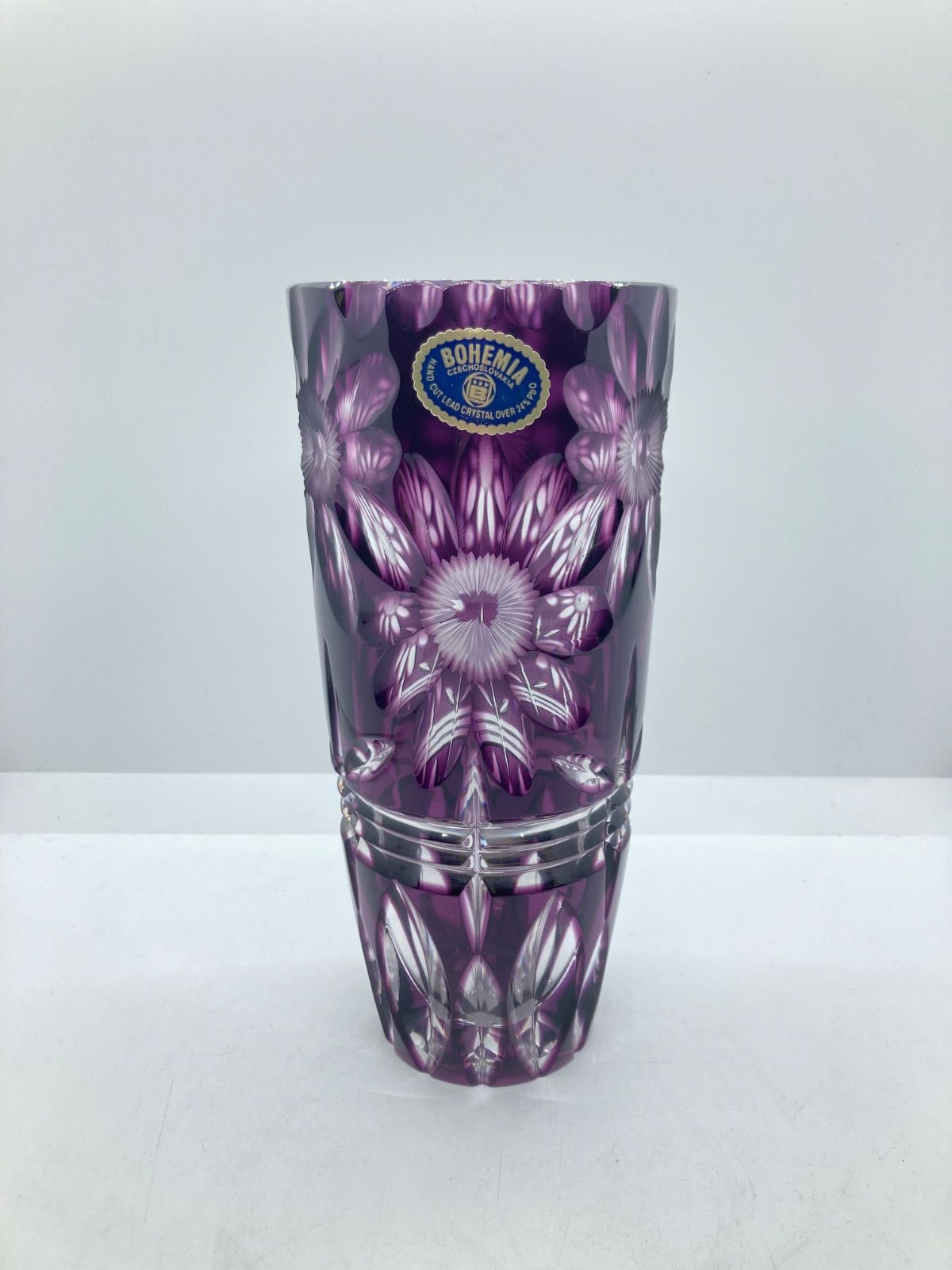 ●60s ヴェトレリア工房 ムラーノ風 大きい花瓶 高さ42cm 重さ1570g ○60s ヴェトレリア工房 ムラーノ風 大きい花瓶 高さ42cm 重さ