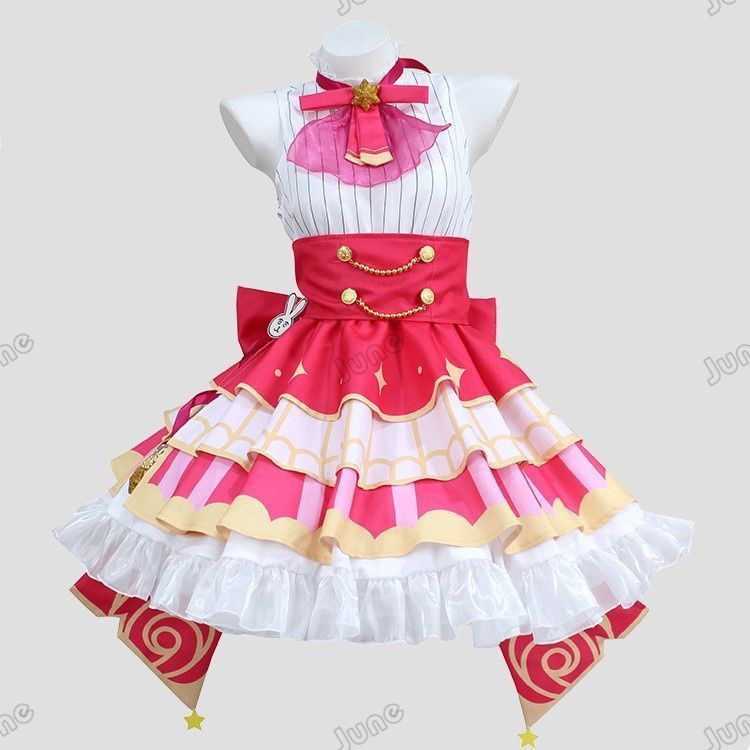 押しの子 コスプレ衣装 アイドル 演出服 idole ロリータ ドレス 星野愛 アイ 星野瑠美衣 ルビイ コスプレ衣装 COS コスチューム お姫ドレス ピンク インベント ハロウィン クリスマス ステージ衣装 cosplay
