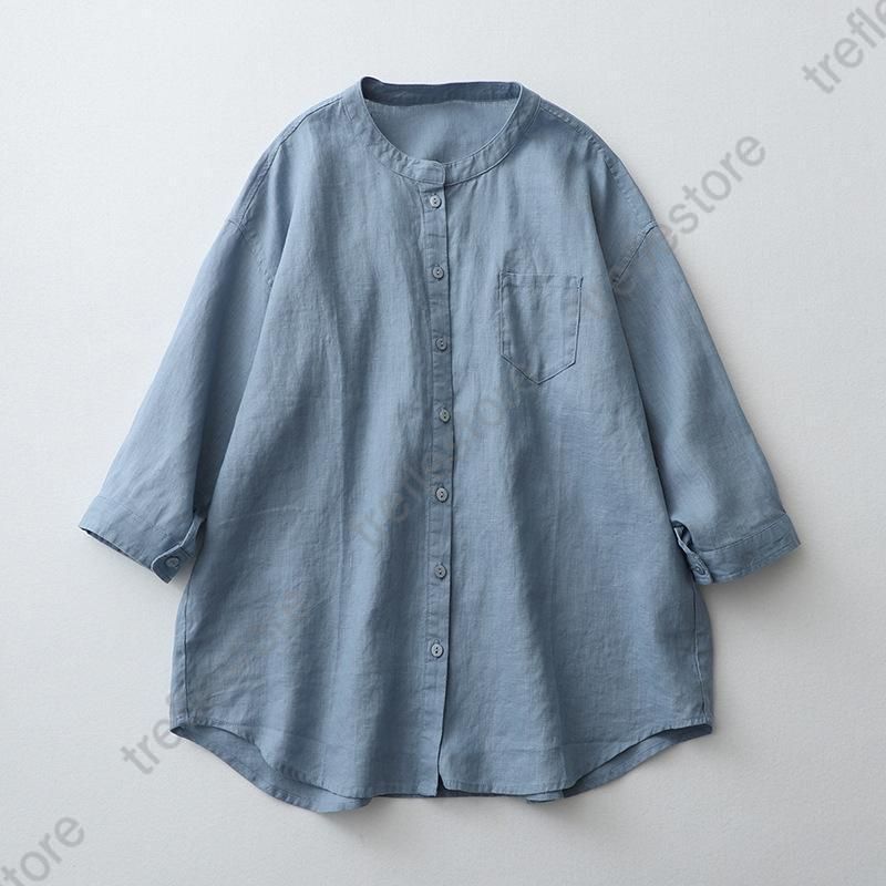 ブラウス シャツ B2782 ノーカラーアトリエブラウス レディース B2782 ノーカラーアトリエブラウス(M オフホワイト): トップス