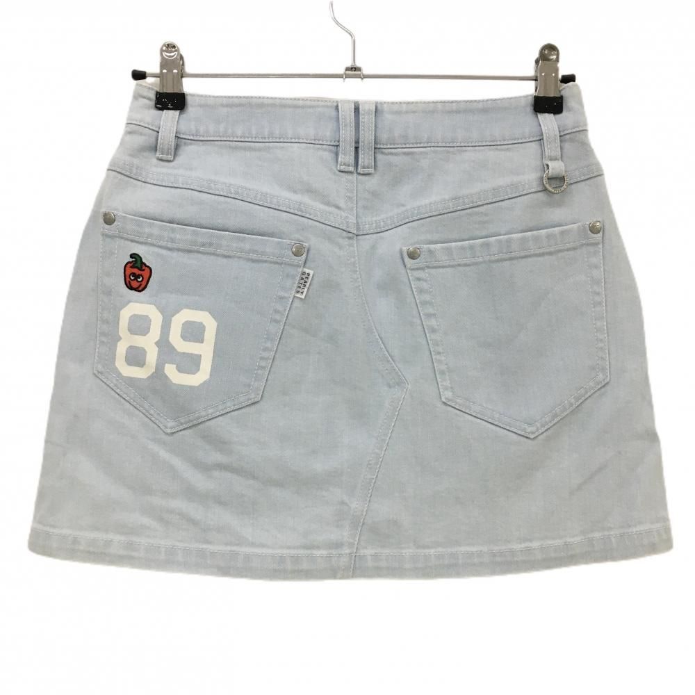 定価27500円 新品未使用　パーリーゲイツPGG デニムスカート　0サイズ ☆SALE価格☆パーリーゲイツ スカート ライトブルー系 デニム