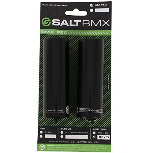 Salt AM Pro BMX Steel Pegs (Black)