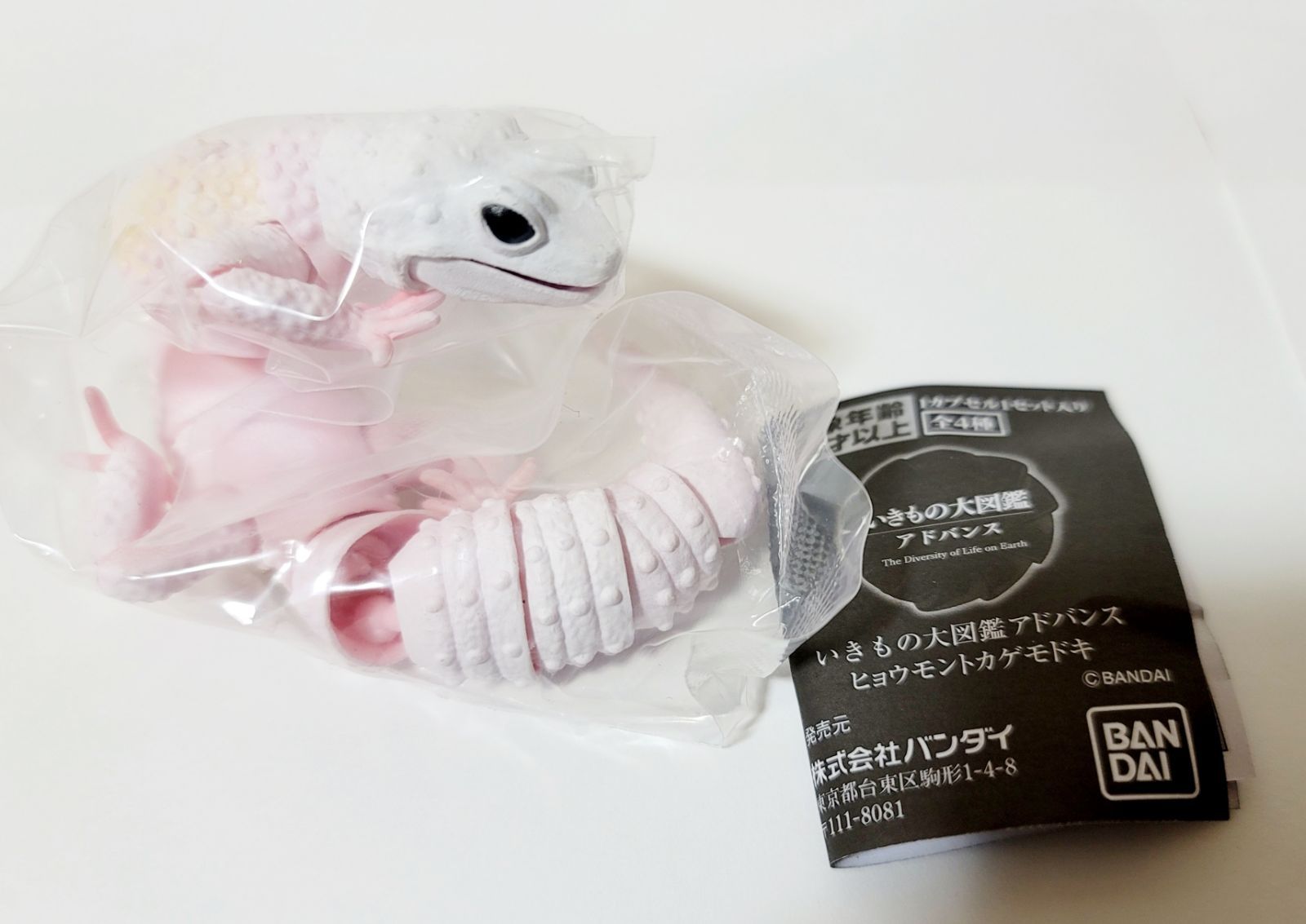 メルカリshops 生き物大図鑑アドバンス ヒョウモントカゲモドキ ガチャ フィギュア