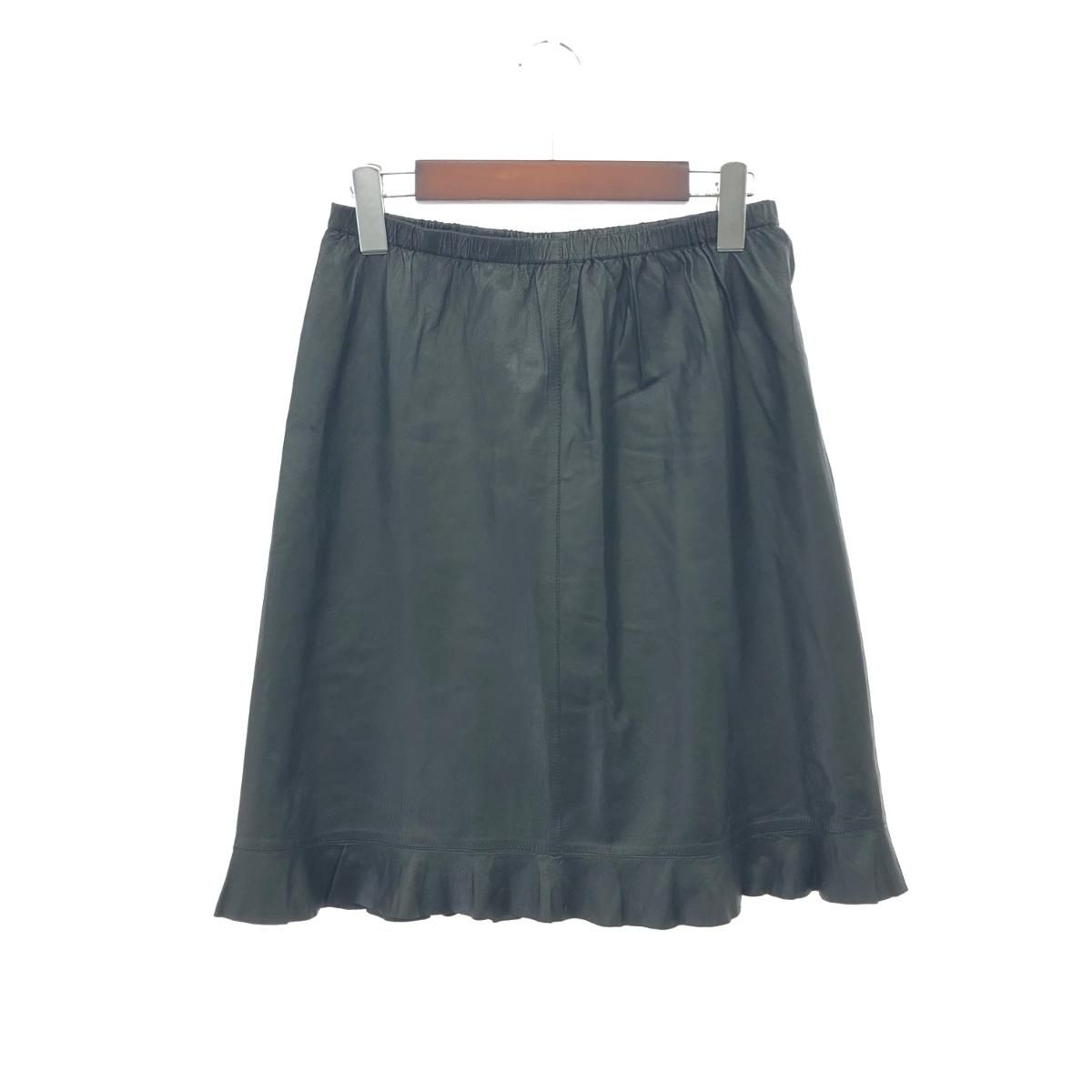 GUCCI グッチ レザースカート サイズ 40 ヴィンテージ ブラック レディース 243001000953