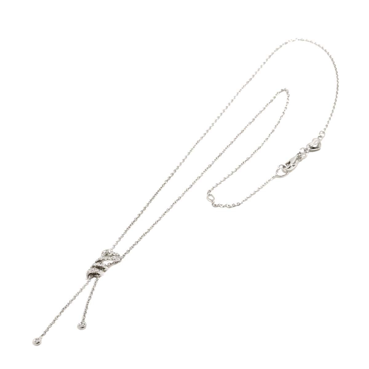 ポンテヴェキオ Ponte Vecchio ハート ダイヤ 0.13ct ネックレス 41cm  