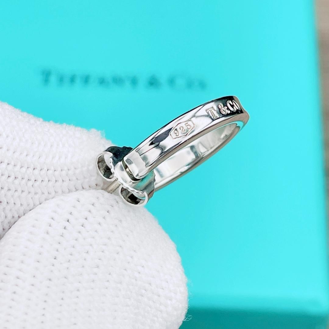 ティファニー 仕上済 Tiffany-Co. 1837 ナロー ピアス スモール 片耳用 Ag925 シルバー ブランド 2.09g