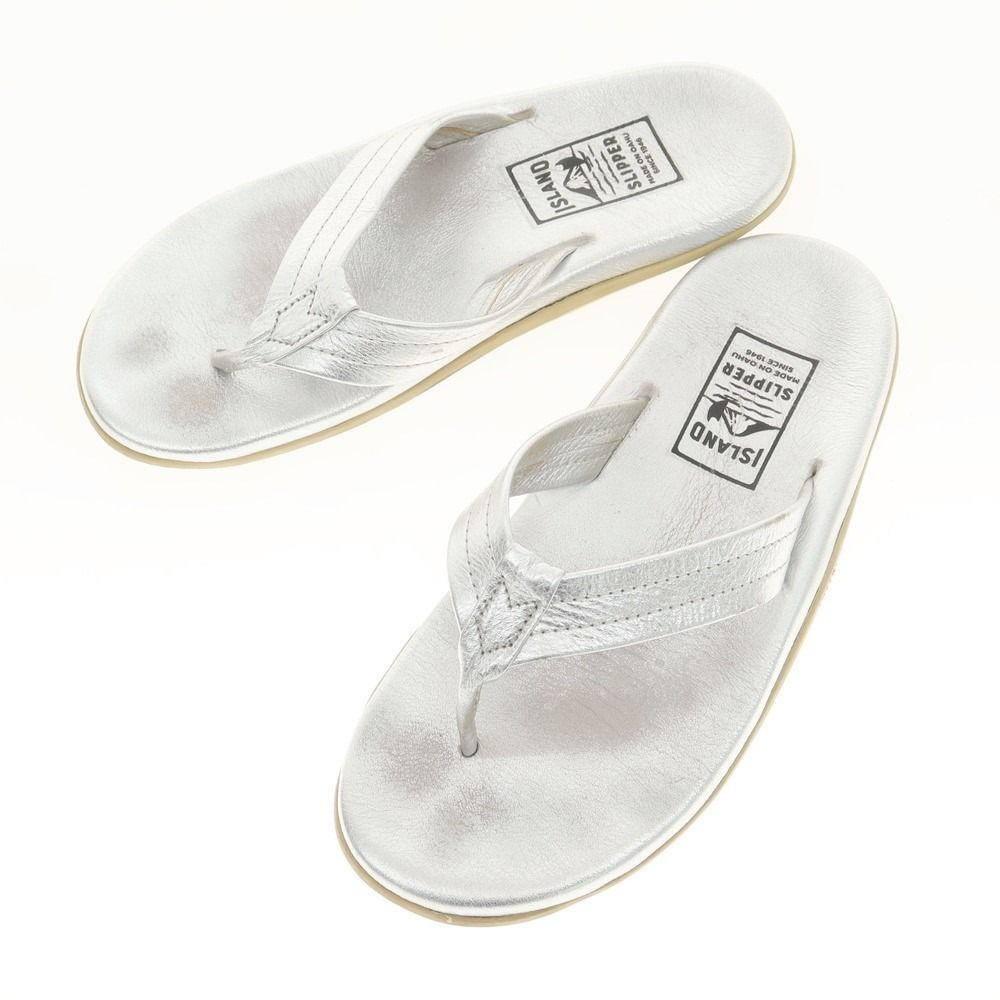  SLIPPER シルバー サンダル　27.0 ISLAND SLIPPER シルバー サンダル｜ISLAND SLIPPER シルバー サンダル