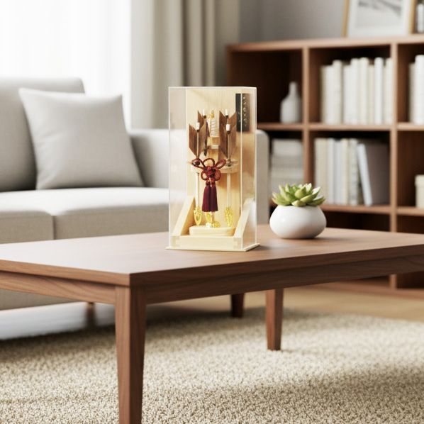 竹 アクリル破魔弓飾り