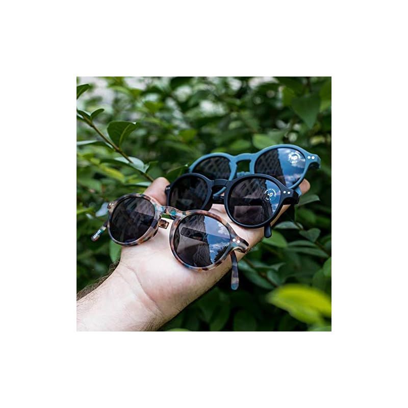 イジピジ] サングラス #Fモデル ボストン 折りたたみ (カーキ/グレー