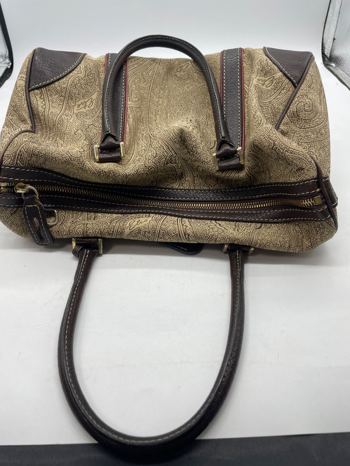 エトロ ETRO ペイズリー柄 ボストンバッグ - メルカリ