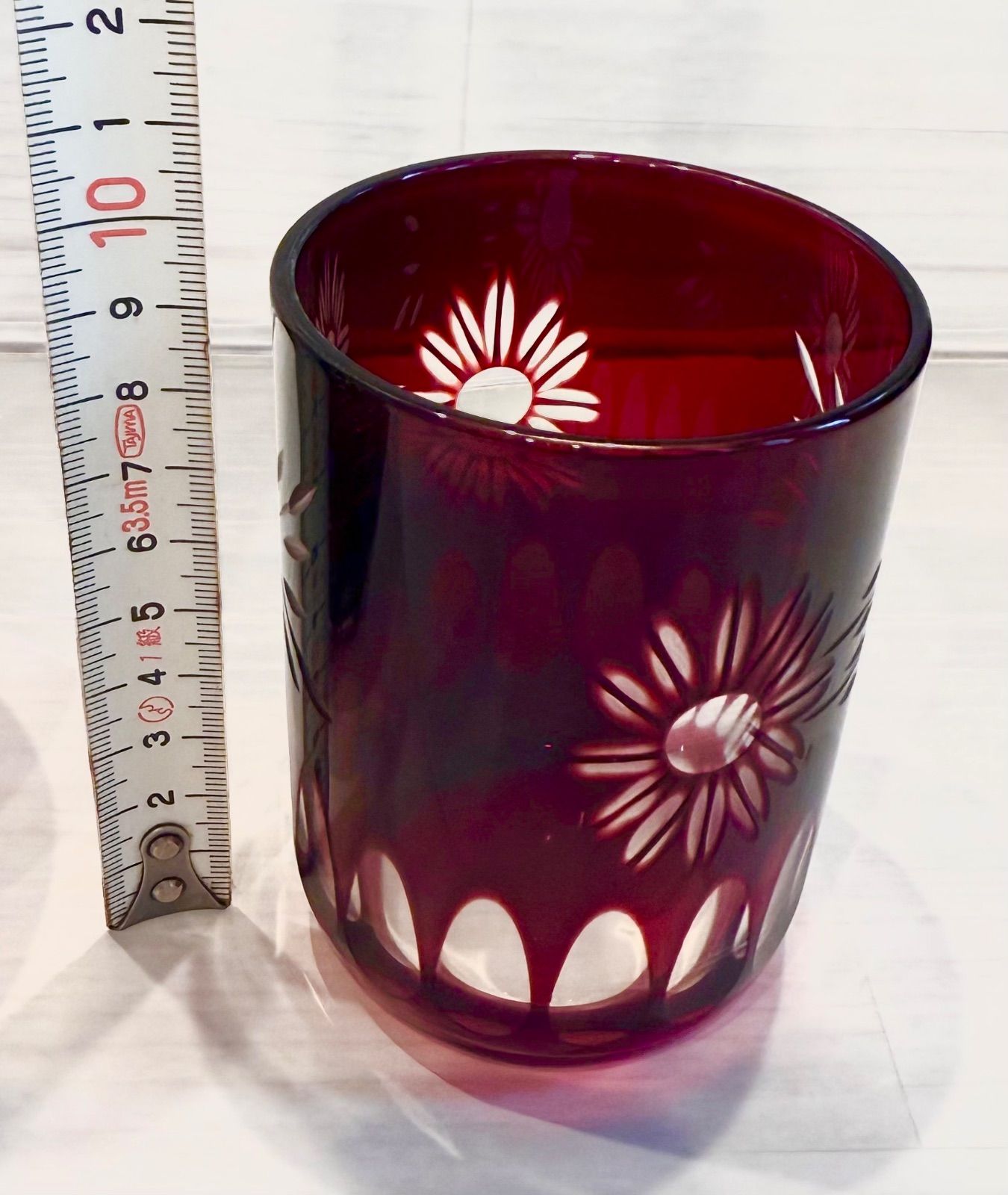 大正 水差し 花瓶 カット ガラス 花瓶 大正 水差し ◇古い 超 Yahoo!