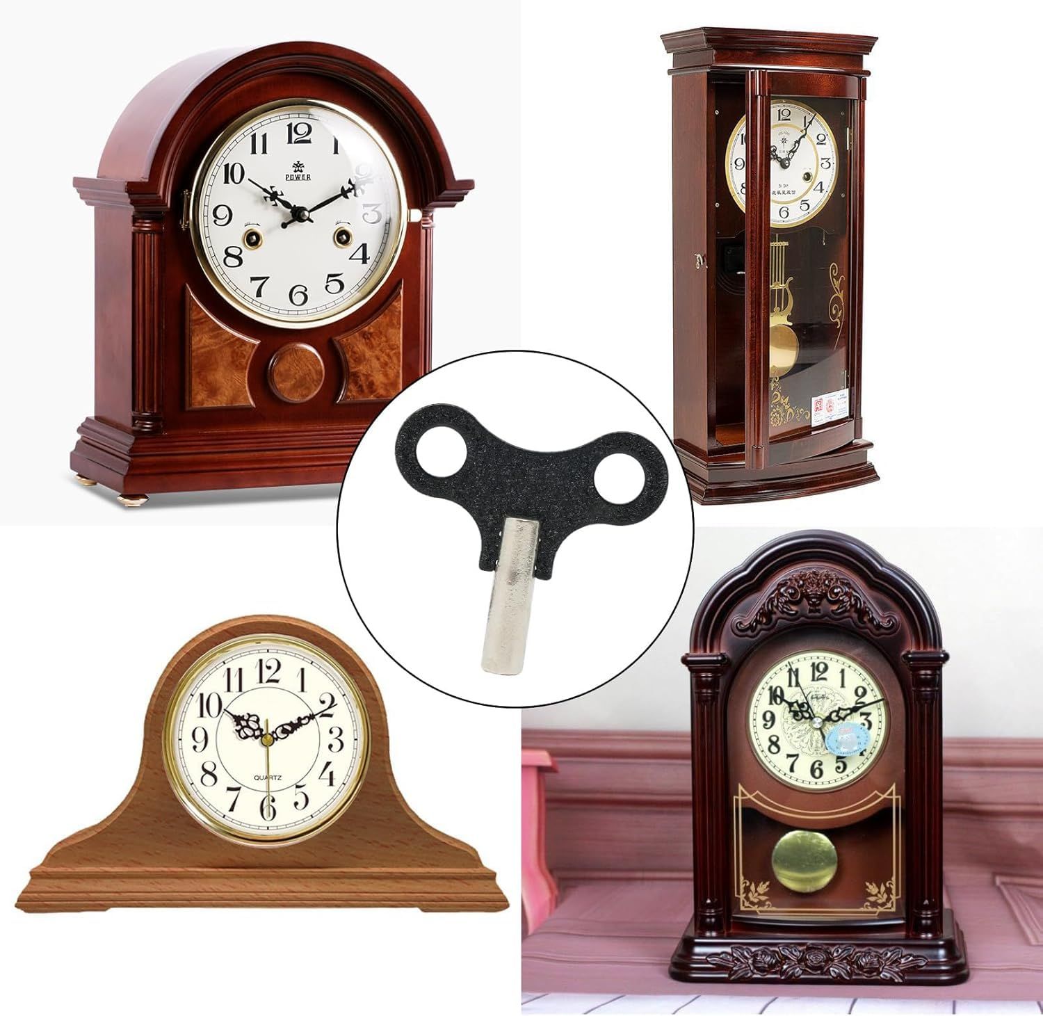 迅速発送】ChasCoCoネジ巻き時計 ねじ 2個 オルゴール ゼンマイネジ