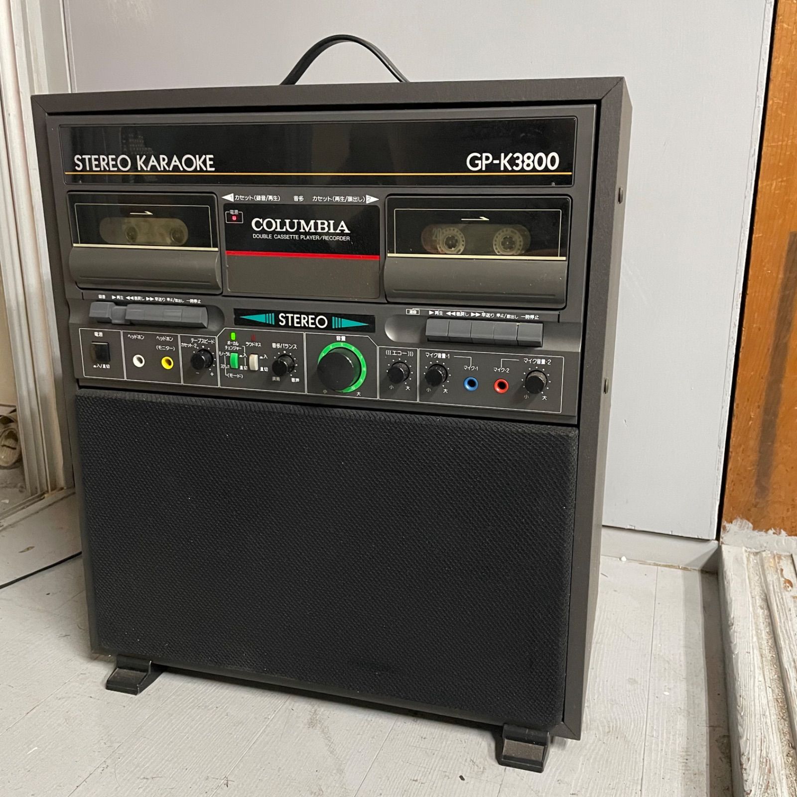 COLUMBIA コロンビア ダブルカセットカラオケ GP-K3800 - メルカリ