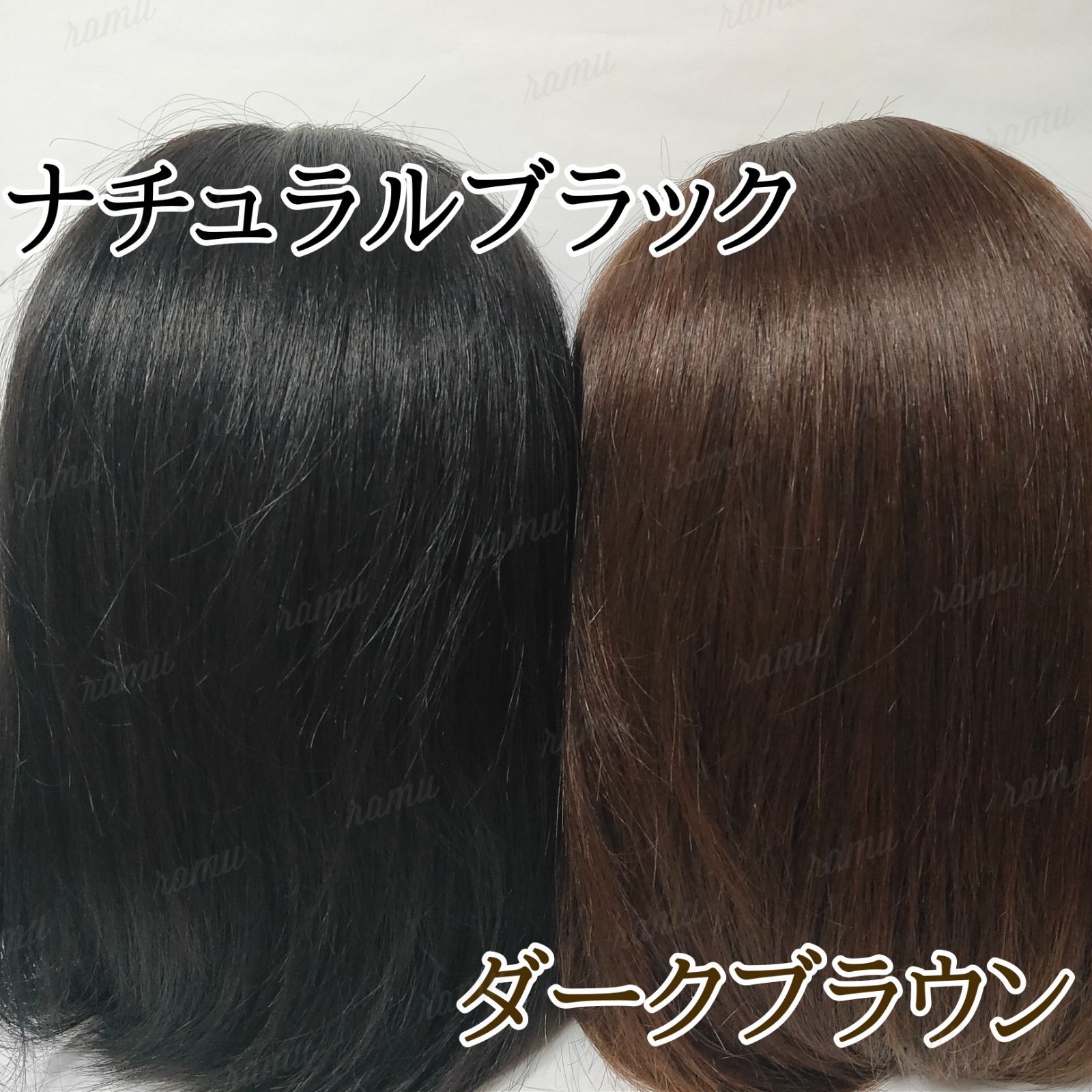 軽量+ストレッチ性+吸水速乾 【新品】高級人毛100％ ヘアピース ダーク