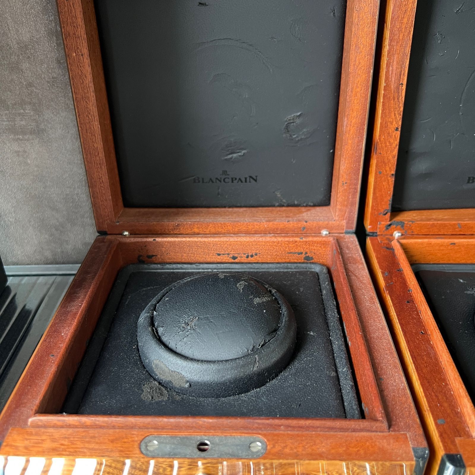 E3 BLANCPAIN ブランパン 時計ケース 小物付き N 木箱 コマ 空箱