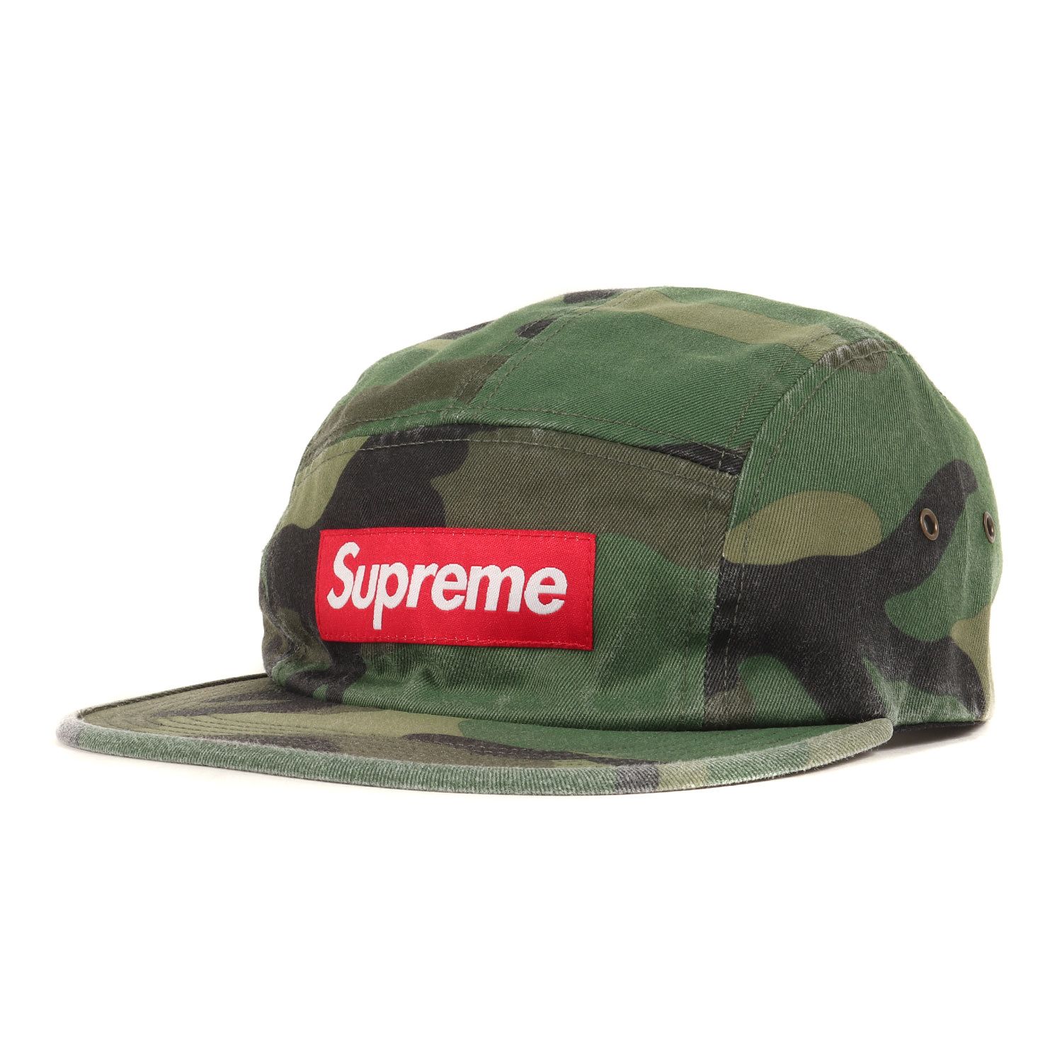 Supreme シュプリーム キャップ ウッドランドカモ ウォッシュド チノ 