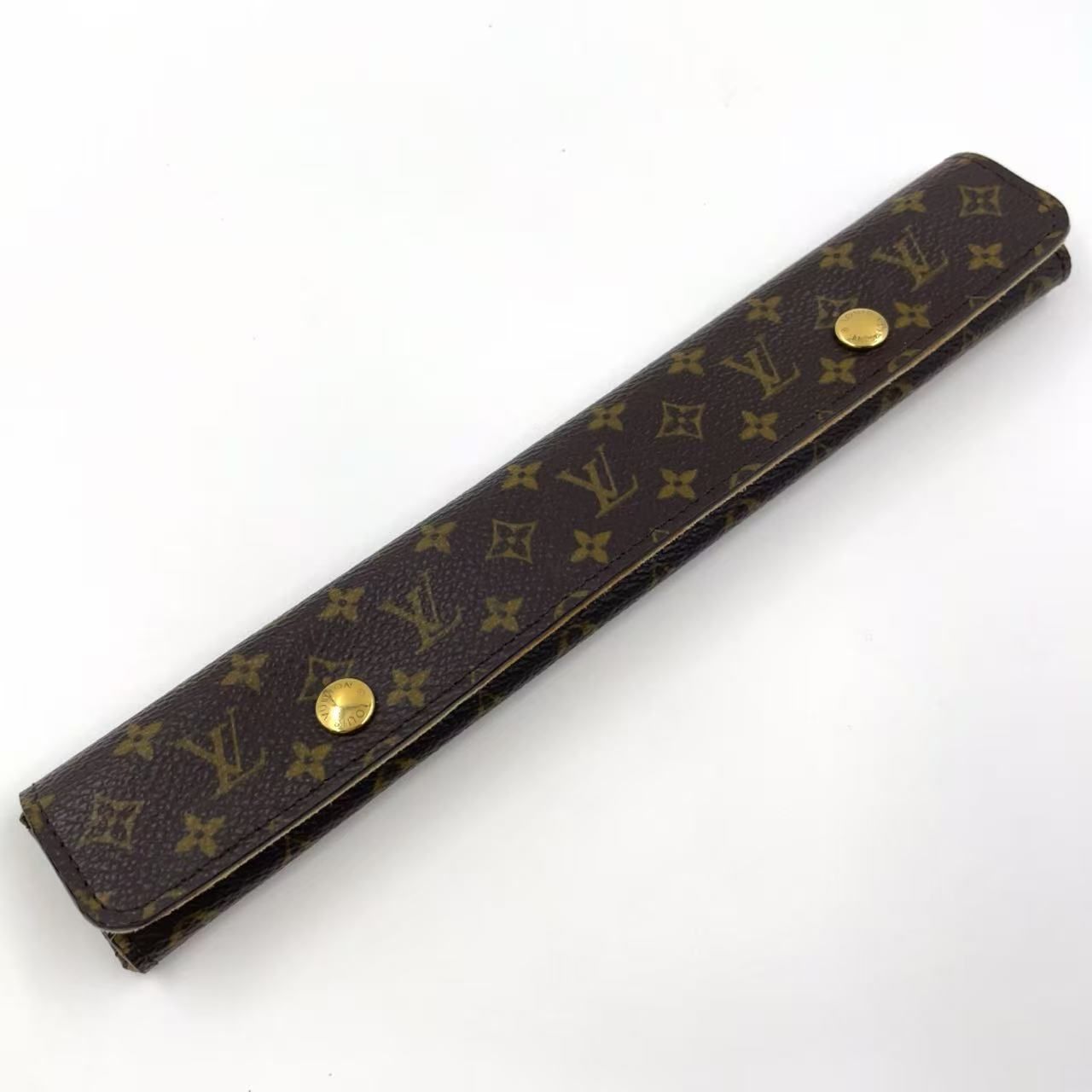 LOUIS VUITTON ネックレスケース モノグラム ジュエリーケース PVC ブラウン 財布 小物 その他 ゴールド