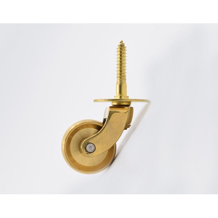 12個セットブラス（真鍮)キャスター 1-1⁄4” マシンスクリュー