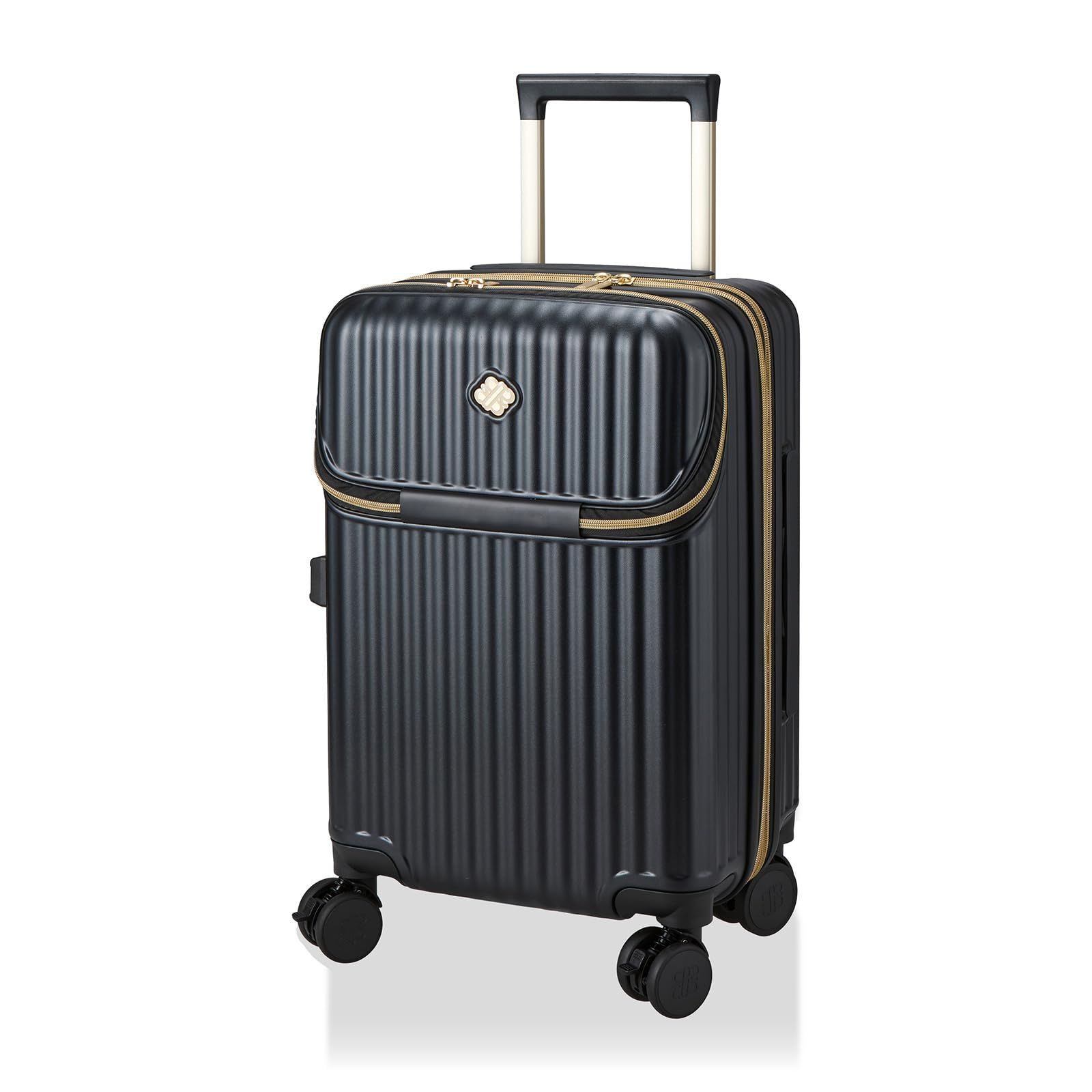 大 シフレ スーツケース 機内持ち込み Sサイズ カップホルダー付き 上パカ ストッパー付きサスペンションキャスター 容量拡張 2wayロック Royal Party ロイヤルパーティ
