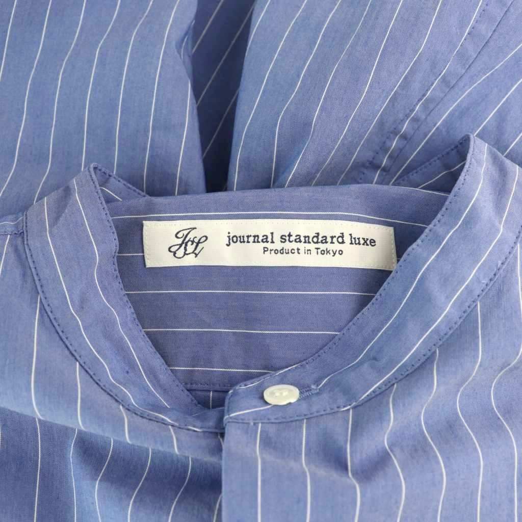 7-78【未使用】美品ジャーナルスタンダードバンドカラーシャツワンピース ジャーナルスタンダード ラックス JOURNAL STANDARD LUXE ハーフ