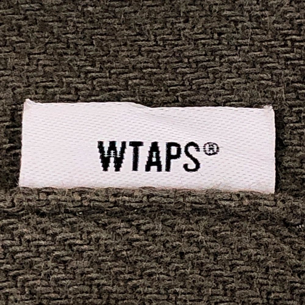 WTAPS ダブルタップス 22SS WCPO 01 LS COTTON. FLANNEL フランネル コットン シャツ 長袖 厚手 カーキ系 正規品  / 31260