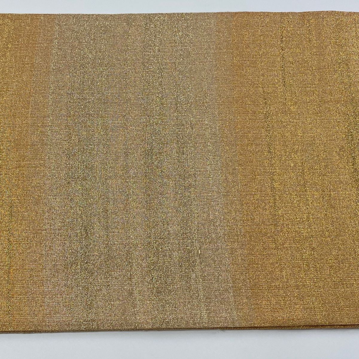袋帯 美品 逸品 桝屋高尾 落款 証紙 ねん金綴錦 段霞文 箔 金色