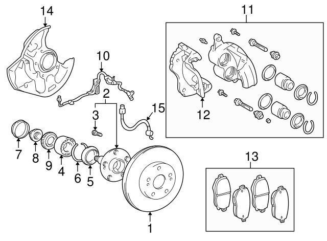 トヨタ 純正 アルテッツァ フロント ハブ ベアリング 左右セット LEXUS IS200 IS300 ALTEZZA Front Axle Hub Bearing Genuine FFCRYSTALESIA_COM