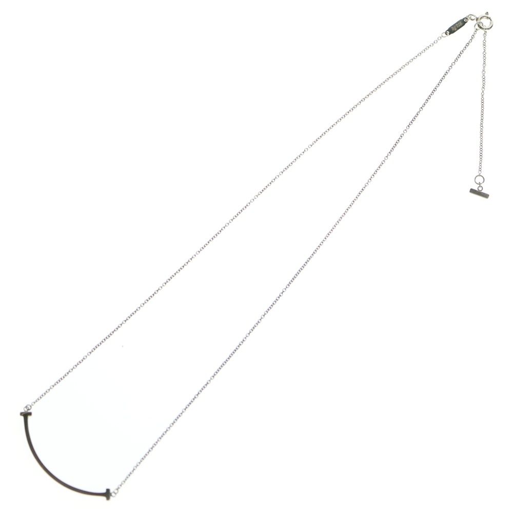 TIFFANY-Co ティファニー Tスマイル ペンダント チェーンネックレス シルバー