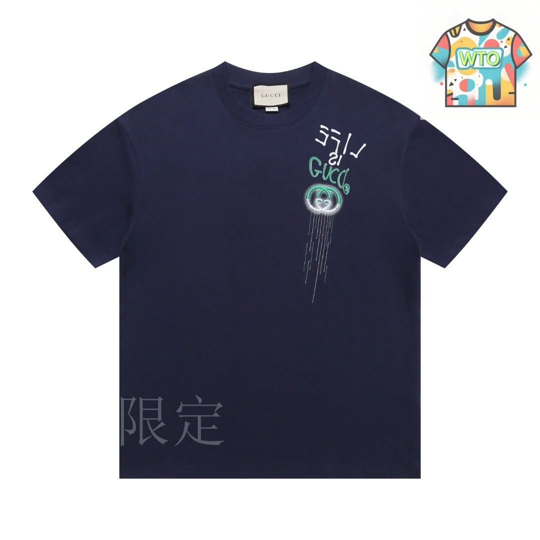 今日特価】GUCCI クラシックローマアルファベット刺繍 T シャツ