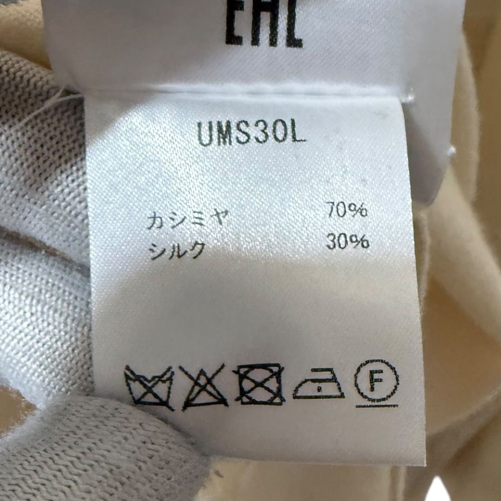 美品 Brioni ブリオーニ カシミヤシルク 長袖 ニットポロシャツ