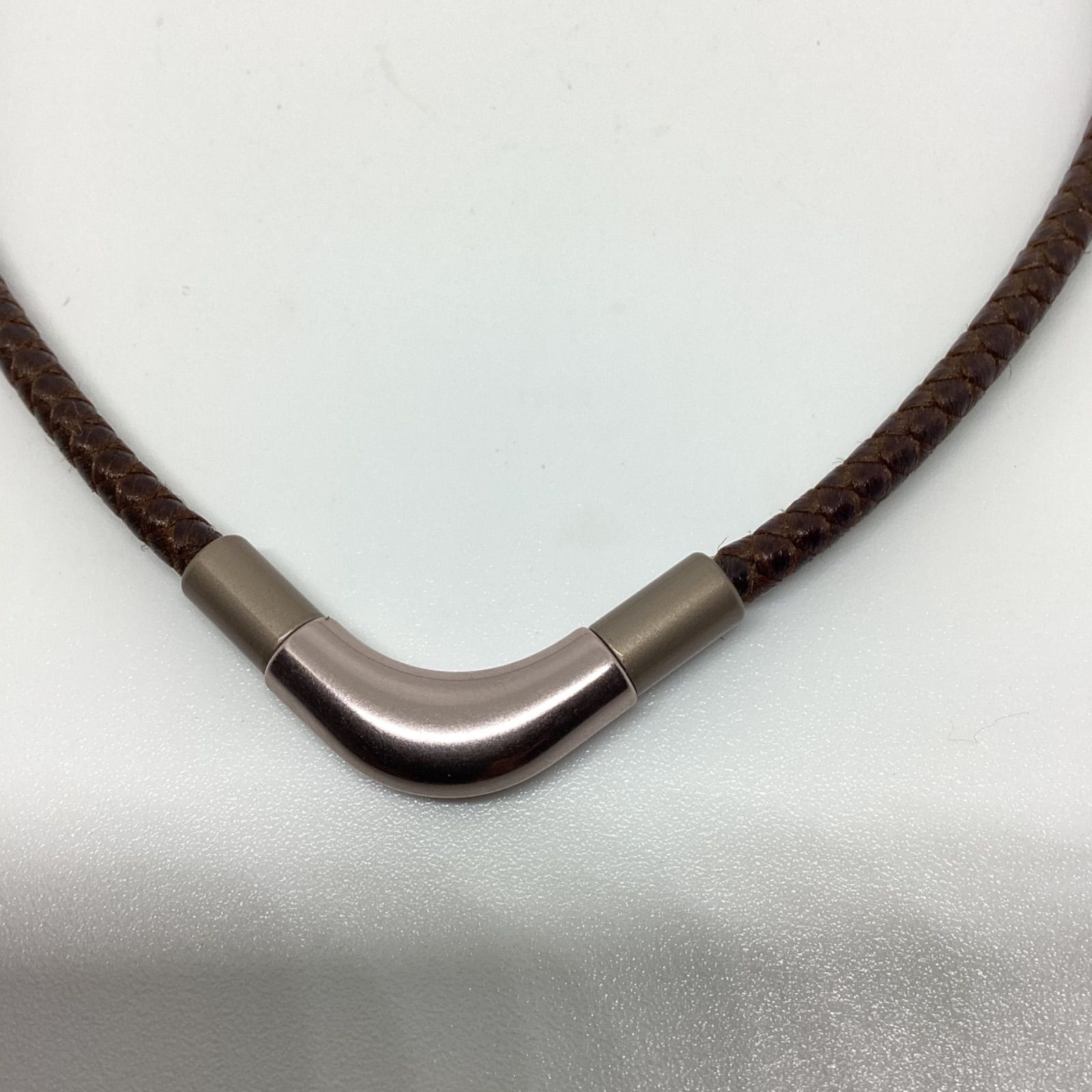 ファイテンRAKUWAネックX100 チョッパーモデル 40cm ブラウン