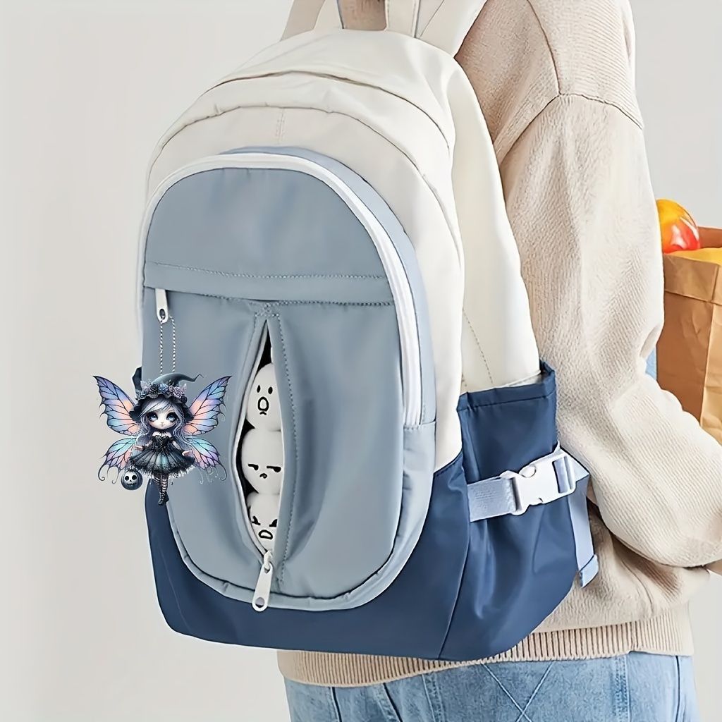 キーホルダー 女の子 かわいい 天使 フェアリー 悪魔 2D アクリル 8cm