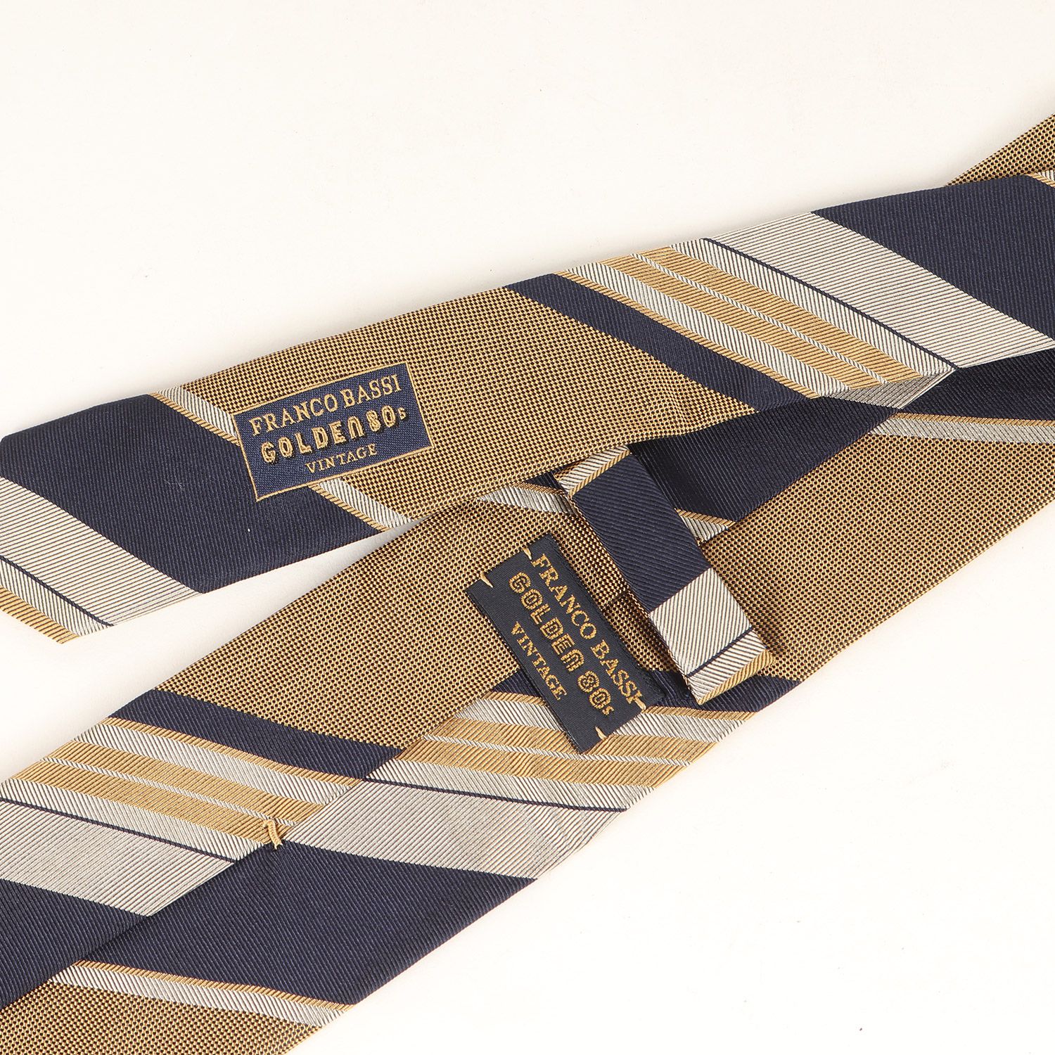 FRANCO BASSI／フランコバッシ／レジメンタル／GOLDEN 80's 新品