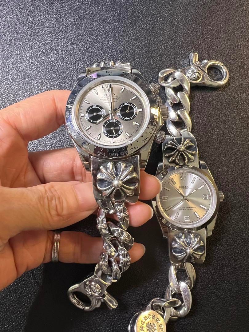 ⭐️JEN　Watch　全花コマウォッチクラッシュベルト　17cm　刻印有 ⭐️JEN Watch 全花コマウォッチクラッシュベルト 17cm 刻印有 - メルカリ