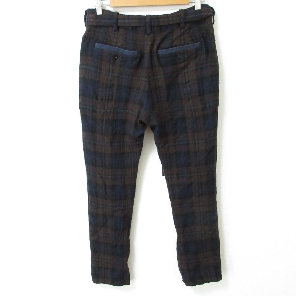 20AW sacai サカイ 縮絨 ウール チェック パンツ 20-02347M 20AW sacai サカイ 縮絨 ウール チェック パンツ 20-02347M