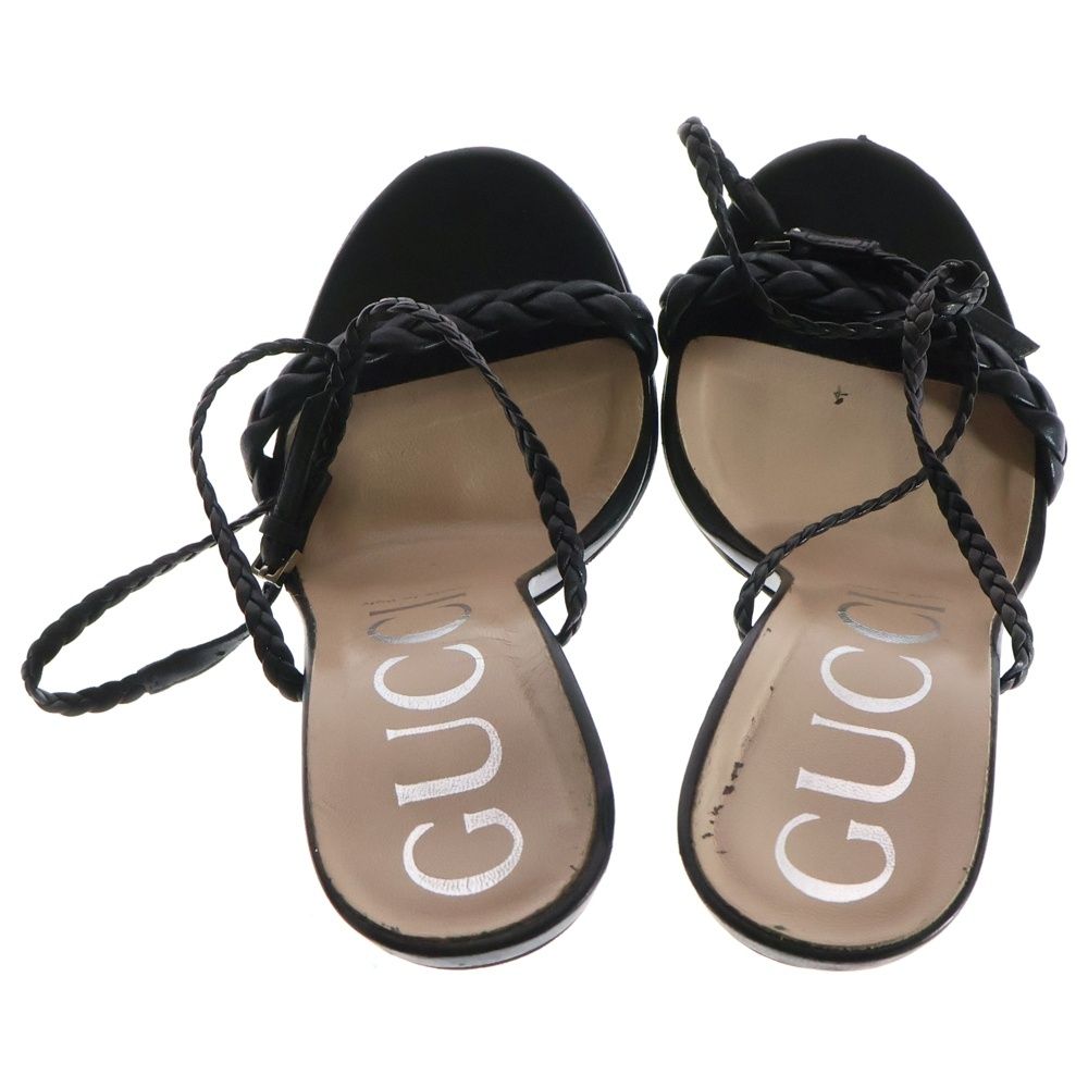 GUCCI (グッチ) ストラップサンダル パンプス ブラック - メルカリ