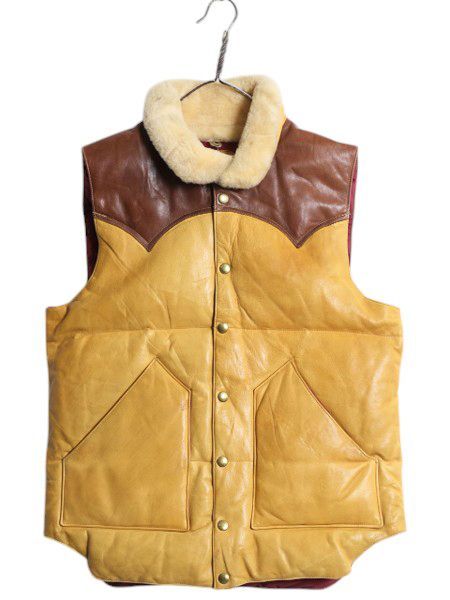 ロッキーマウンテンフェザーベッド ダウンベスト オールレザー ブラック 42 Rocky Mountain Featherbed(ロッキーマウンテンフェザーベッド