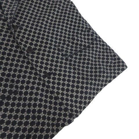 セリーヌ CELINE ベスト ショールカラー マカダム柄 中綿入り コットン