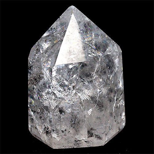 D32-275〕ブラジル産 アイリスクォーツ レインボークラック水晶 虹入り