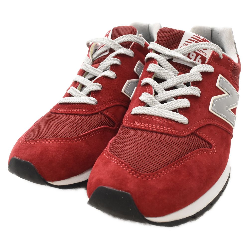 New Balance ニューバランス CM996BR スエードレザーローカットスニーカー US10.5/28.5cm レッド New Balance (ニューバランス) CM996BR スエードレザーローカット