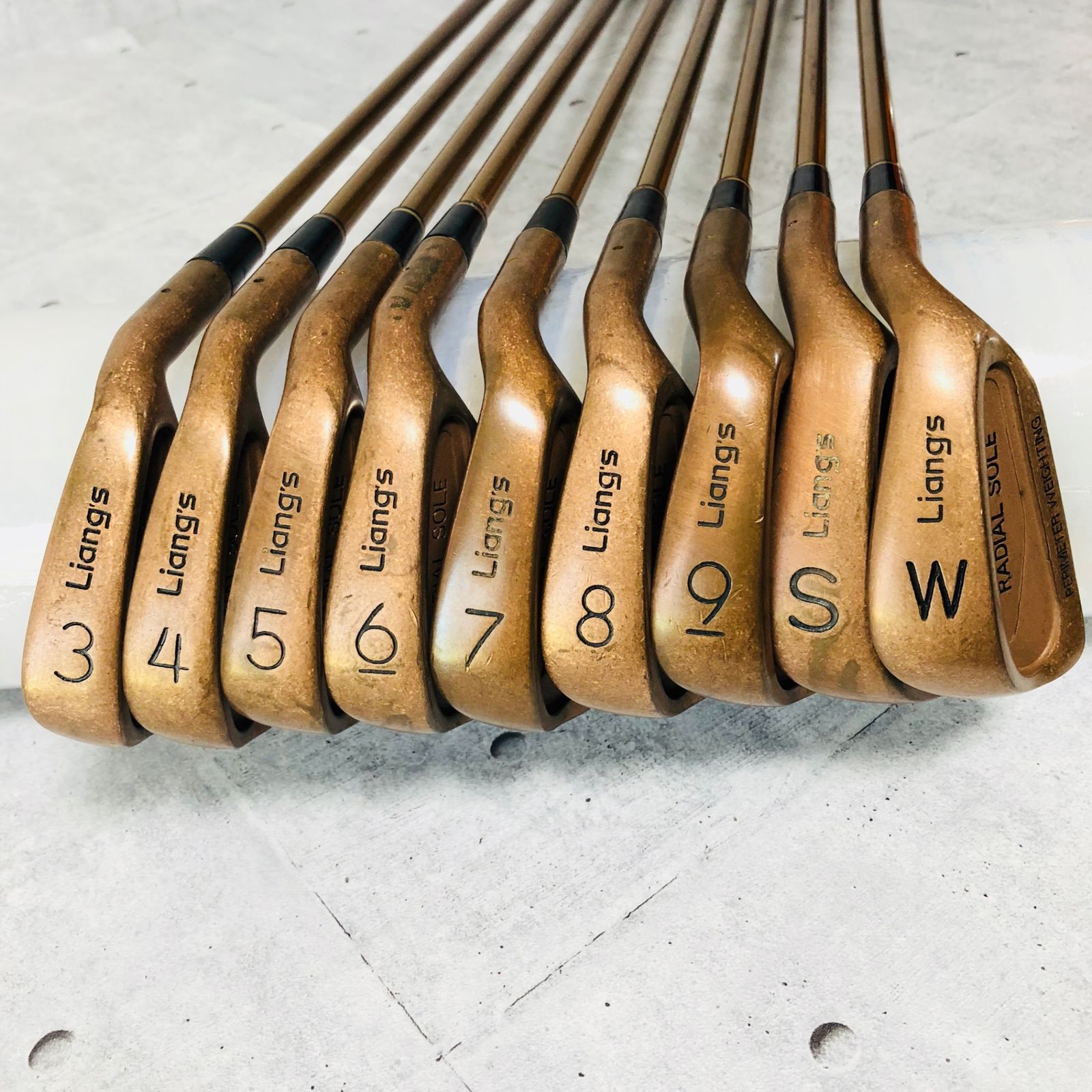 ベリリウムカッパー アイアン 9本  Liang&#39;s RADIAL SOLE ラジアルソール メンズ ゴルフ クラブ セット 初心者 入門 右利き ベリリウムカッパー アイアン 9本 Liang's RADIAL SOLE ラジアル
