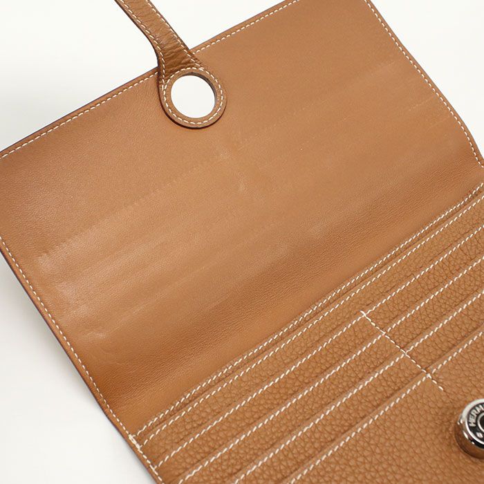 HERMES エルメス ドゴンロング 長財布ニ折小銭入付き トゴ □P