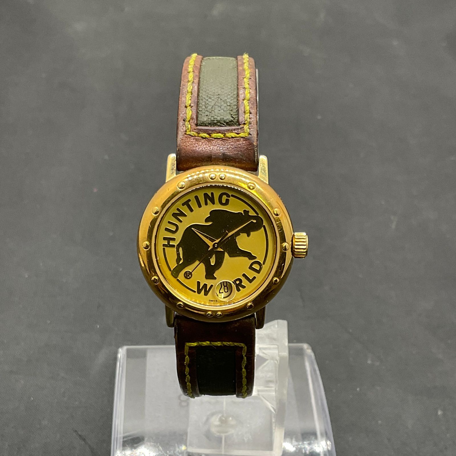 ハンティングワールド スポーツバウト クォーツ時計美品 ETAムーブ ハンティング・ワールド HUNTING・WORLD スポータバウト
