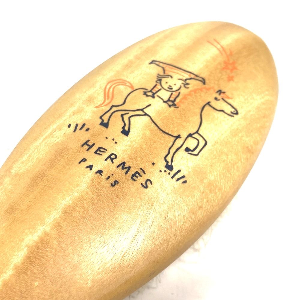 HERMES エルメス 雑貨 ヘアブラシ 《カブリオル》 ウッド ナチュラル